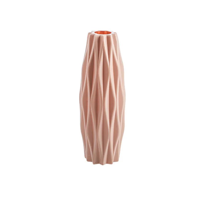 Storazone 3 Plastic Vase Home for Decoration White Imitation Ceramic Flower Pot Plants Basket Nordic Wedding Decorative Dining Table Bedroom