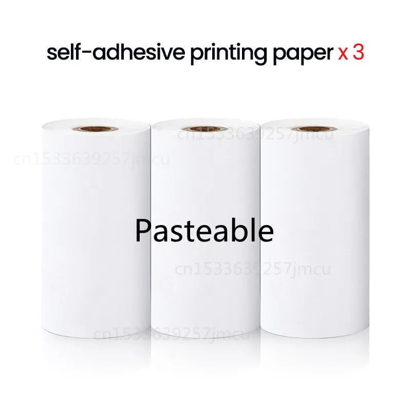 Storazone 3 Self-adhesive Mini Printer Thermal Printer Inkless Bluetooth Wireless Portable Pocket Self-adhesive Label Printer for Sticker Lable Maker