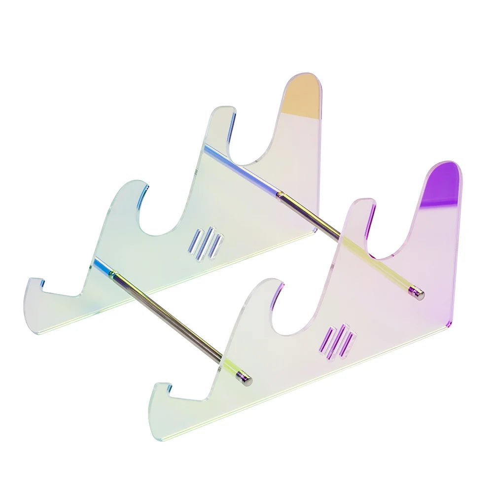 Storazone 3 Tiers colorful Keyboard Display Stand Transparent Acrylic Keyboard Stand for Computer Mechanical Keyboard holder layer Rack keyboard tray