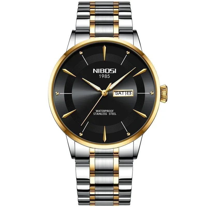 Storazone 3 / Yes NIBOSI Quartz Watch For Men Sports Top Luxury Male Waterproof Luminous Stainless Steel Date Week Men's Watches Relogio Masculino