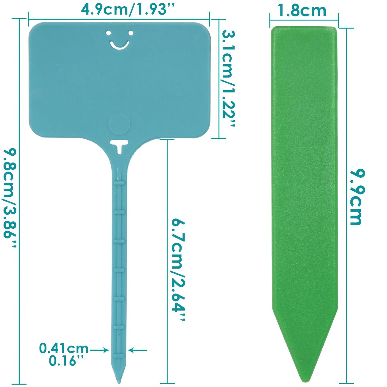 Storazone 30-100pcs Garden Re-usable Plant Labels Waterproof T-type Sign Tags Plastic Markers Record Plate Flower Vegetables Potted Stakes