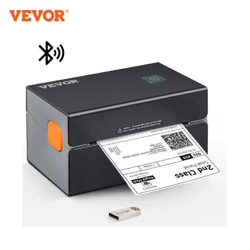 Storazone 300dpi Bluetooth / United States VEVOR Thermal Label Printer Portable Printer 300DPI for 4x6 Mailing Packages Printing w/ Bluetooth & Automatic Label Recognition