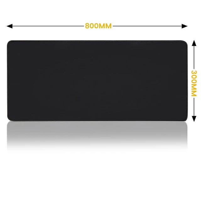 Storazone 300X800X3mm Xxl Mouse Pad Gaming Computer Mousepad Gamer Desk Mat Black Big Office Carpet Mause Pads PC Accessories Keyboard Pads Play Mats