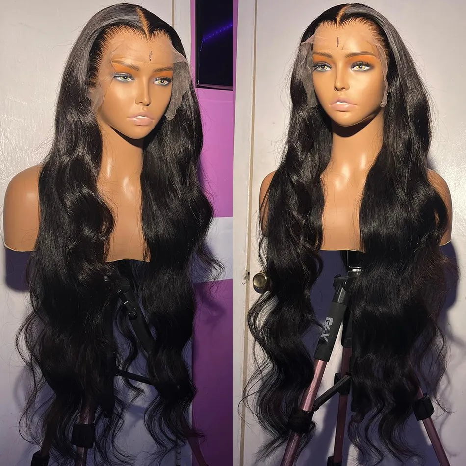 Storazone 30inch 13x4 Body Wave Lace Front Wig Human Hair PrePlucked Brazilian Human Hair Lace Frontal Wigs For Women 4x4 Lace Closure Wig