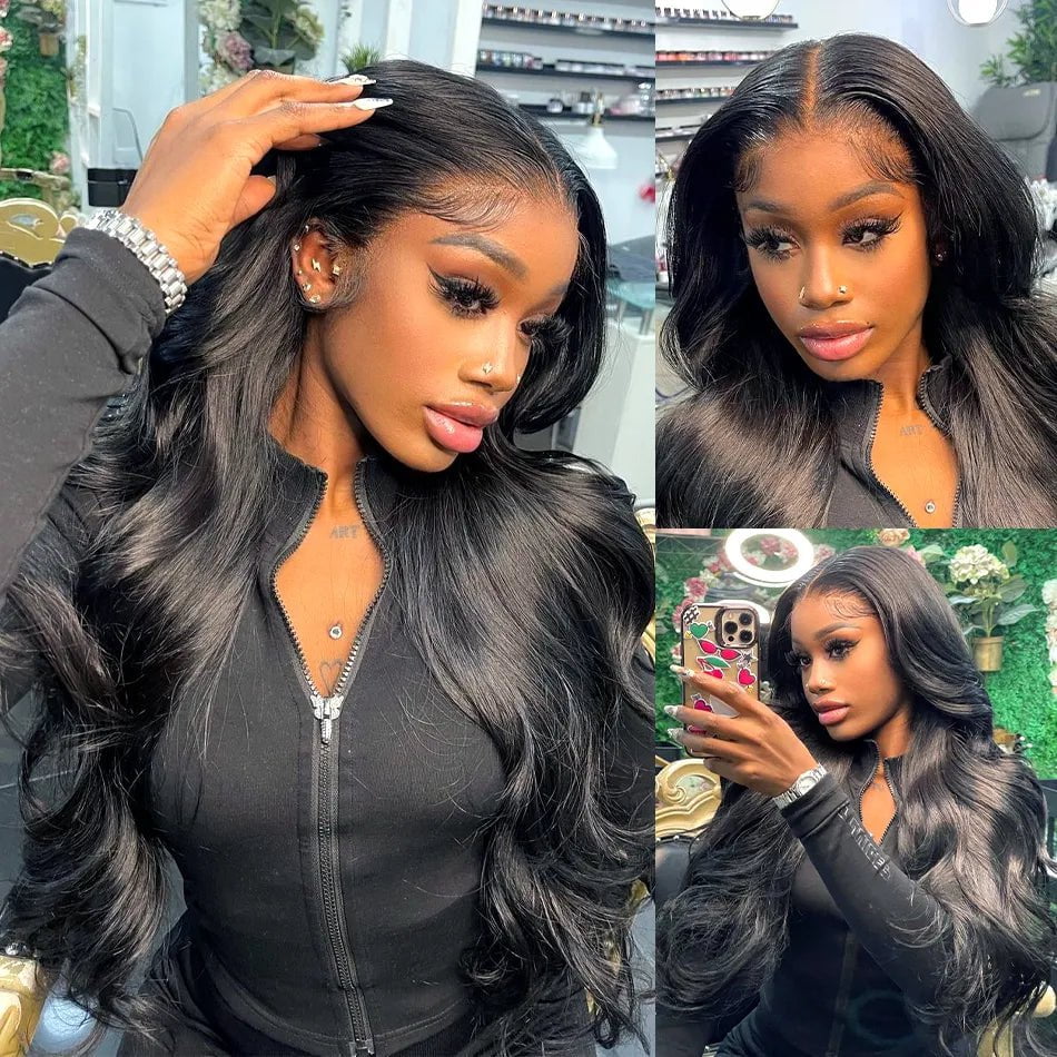 Storazone 30inch 13x4 Body Wave Lace Front Wig Human Hair PrePlucked Brazilian Human Hair Lace Frontal Wigs For Women 4x4 Lace Closure Wig