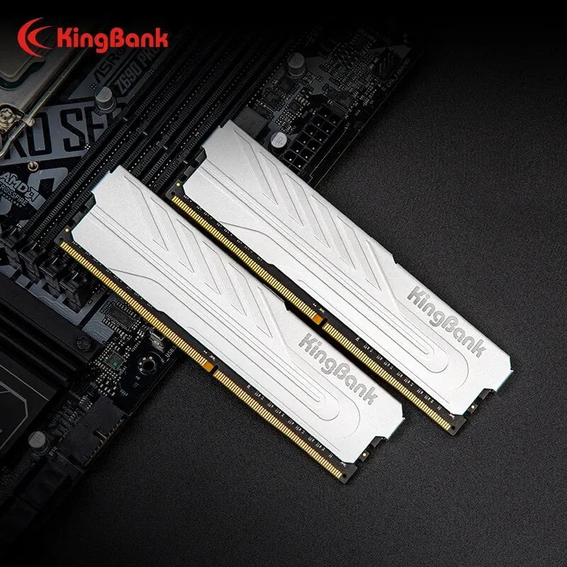 Storazone 32GB 3200MHz XMP Kingbank Heatsink Ram Memory DDR4 8GB 16GB 32G 3200/3600/4000 Mhz XMP Desktop Memory Support Motherboard DDR4 with Heat Sink