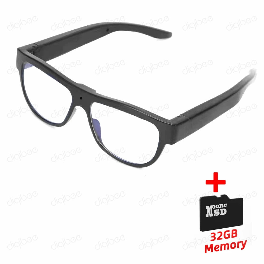 Storazone 32GB Memory Outdoor Smart Glasses Mini Camera HD 1080P Eyewear Video Recorder Photo Taker Micro Camcorder espia camara gafas Car Driving DVR