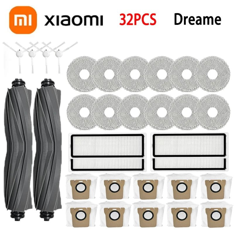 Storazone 32PCS For Dreame L10s Ultra / L10S Pro Accessories XIAOMI Mijia Omni 1S B101CN Robot X10+ Vacuum Main Side Brush Filter Mop parts