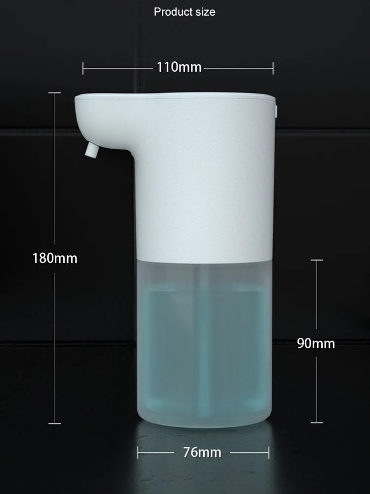 Storazone 350ml Xiaomi 380ML Automatic Foam Soap Dispenser Bathroom Smart Washing Hand Machine With USB Charging White High Quality ABS Material