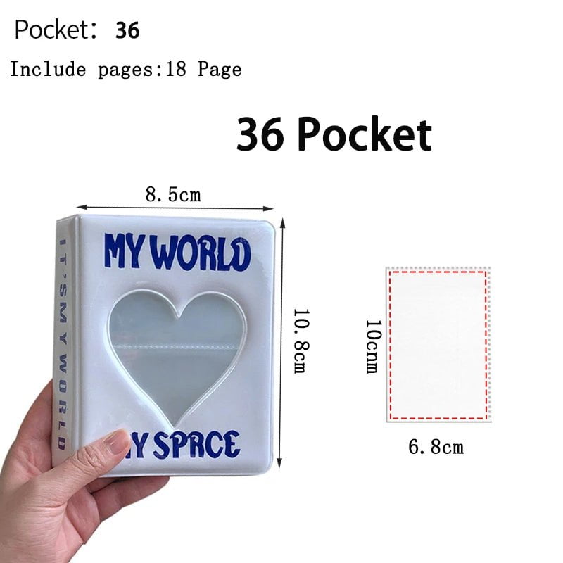 Storazone 36/64/128 Pockets Mini Photo Album Cartoon Album Photo Photocard Holder Book Collect Kpop Album De Fotos Kpop Photocard Binder