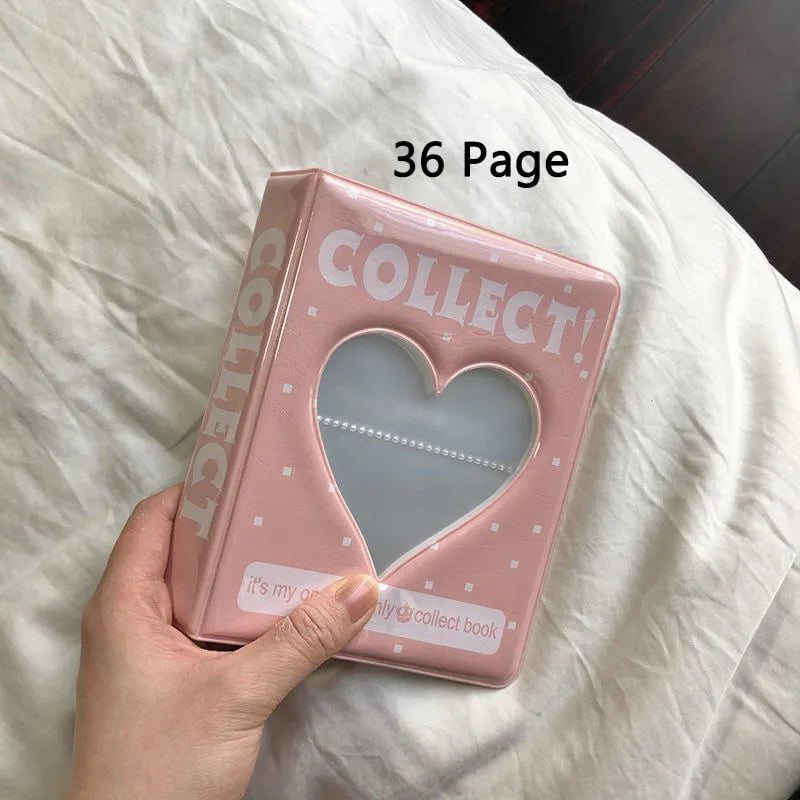 Storazone 36 Page Pink 36/64/128 Pockets Mini Photo Album Cartoon Album Photo Photocard Holder Book Collect Kpop Album De Fotos Kpop Photocard Binder