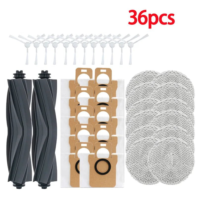 Storazone 36pcs For Dreame L10s Ultra / L10S Pro Accessories XIAOMI Mijia Omni 1S B101CN Robot X10+ Vacuum Main Side Brush Filter Mop parts