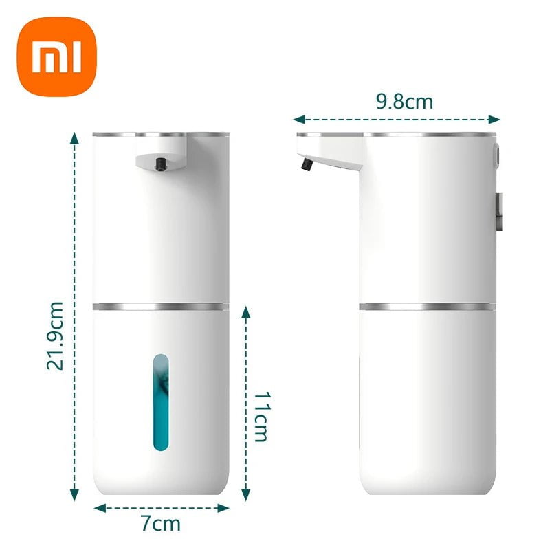 Storazone 380ml Xiaomi 380ML Automatic Foam Soap Dispenser Bathroom Smart Washing Hand Machine With USB Charging White High Quality ABS Material