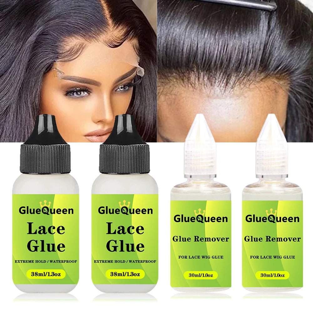 Storazone 38ml 1.3oz Wig Glue Waterproof Hair Replacement Adhesive Sweatproof And 30ml 1oz Glue Remover For Lace Front Wig
