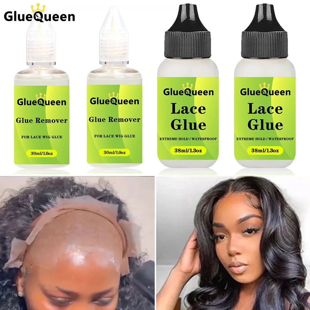 Storazone 38ml 1.3oz Wig Glue Waterproof Hair Replacement Adhesive Sweatproof And 30ml 1oz Glue Remover For Lace Front Wig