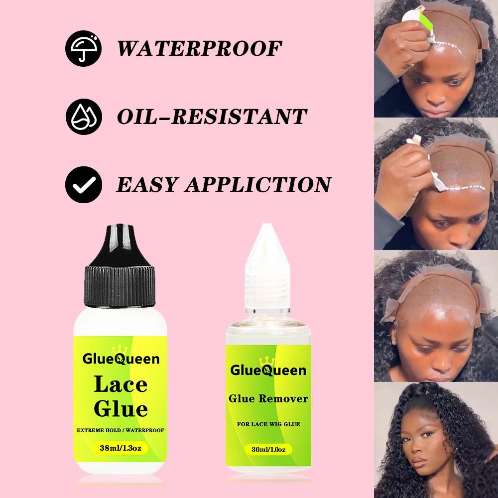 Storazone 38ml 1.3oz Wig Glue Waterproof Hair Replacement Adhesive Sweatproof And 30ml 1oz Glue Remover For Lace Front Wig