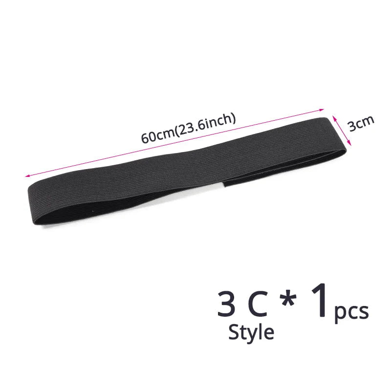 Storazone 3cm Style C 1pcs Wig Band For Edges Melt Band For Lace Wigs Adjustable Magic Sticker Edge Slayer Band 2.5-4cm Width Elastic Band for Hair Edges