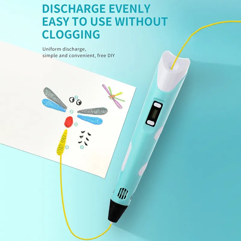 Storazone 3D Printing Pen DIY Three-dimensional Painting Children Toys Fun Camouflage With LCD Screen Compatible PLA Filament Toys Gift