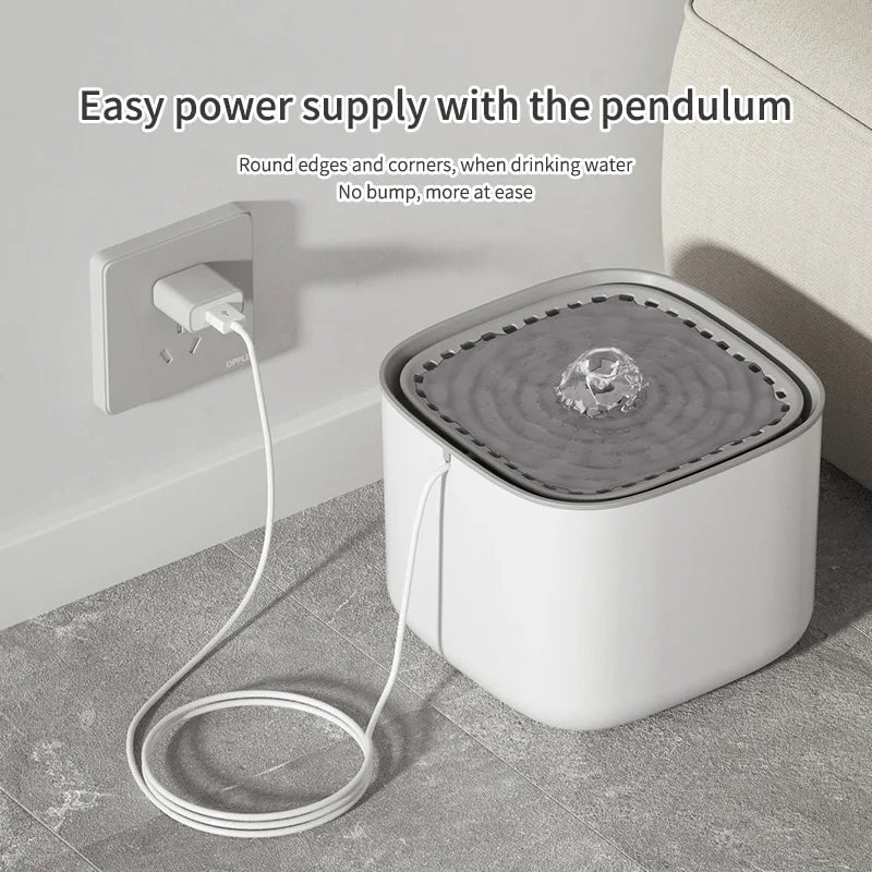 Storazone 3L Cat Water Fountain Auto Recirculate Filter Large Capacity Filtring Cat Water Drinker USB Electric Mute Cats Water Dispenser
