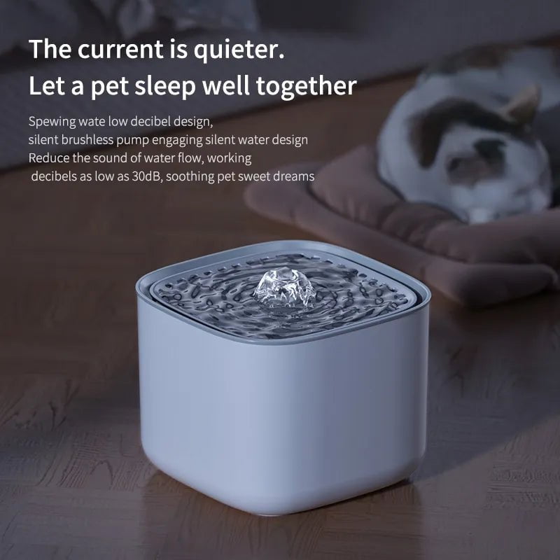 Storazone 3L Cat Water Fountain Auto Recirculate Filter Large Capacity Filtring Cat Water Drinker USB Electric Mute Cats Water Dispenser