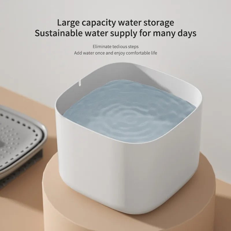 Storazone 3L Cat Water Fountain Auto Recirculate Filter Large Capacity Filtring Cat Water Drinker USB Electric Mute Cats Water Dispenser