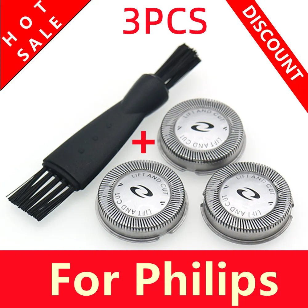 Storazone 3Pcs Replacement Razor Blade Shaver Head for Philips HQ3 HQ4 HQ54 HQ56 HQ55 HQ851 HQ912 HQ136 HQ6900 HQ6940 HQ6868 HQ6970