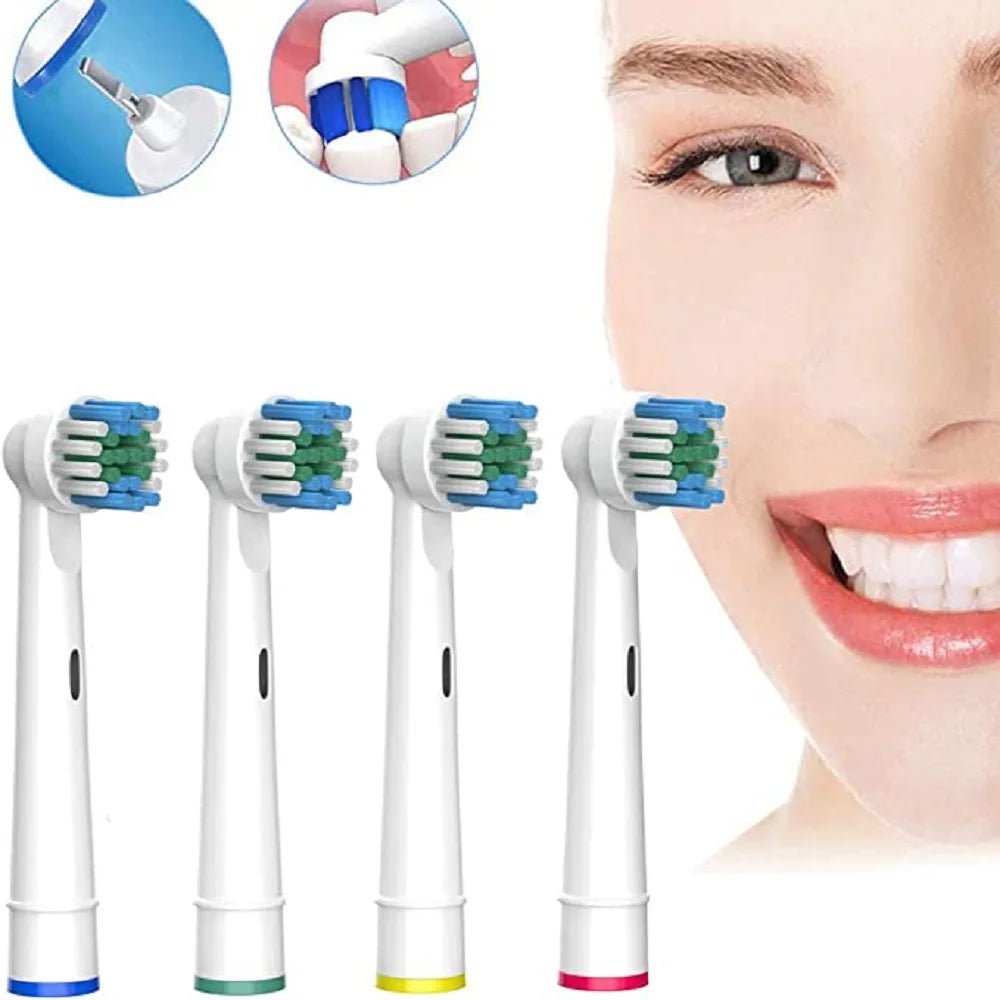 Storazone 4/8/12/16 Pcs Electric Toothbrush Replacement Head Soft Dupont Bristle Tooth Brush Heads For Oral B Toothbrush Nozzles SB-17A