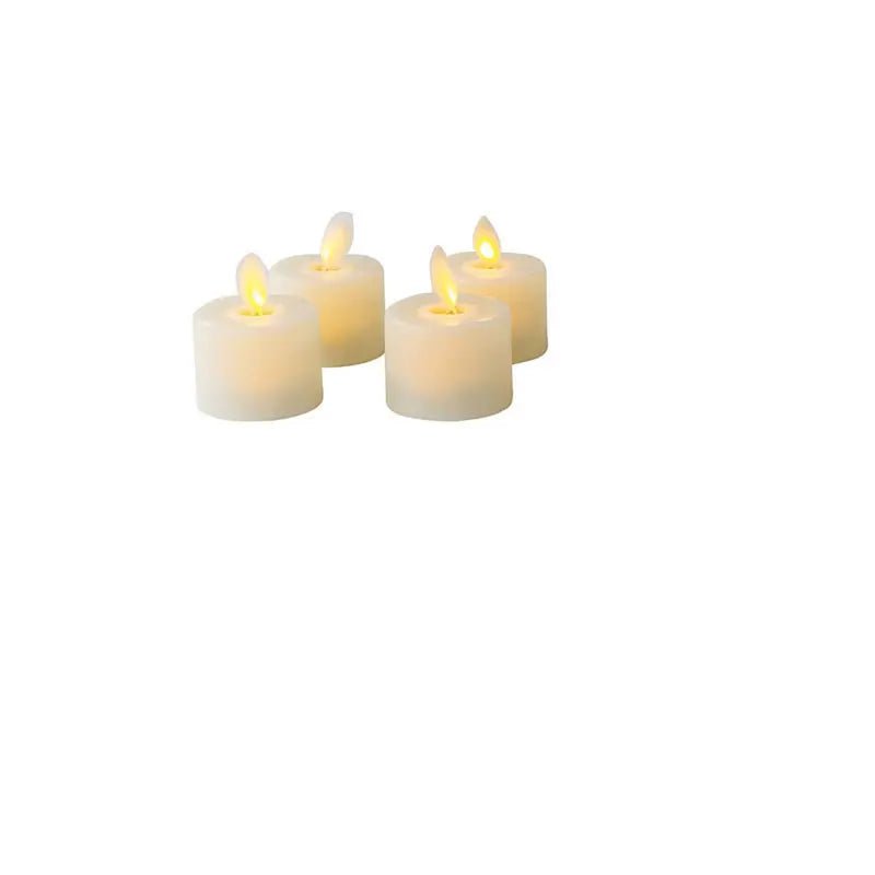 Storazone 4 or 6 Flameless Moving Wick Candles With Remote Control Realistic Christmas Church Wedding Fake Electronic Candle LED Wedding