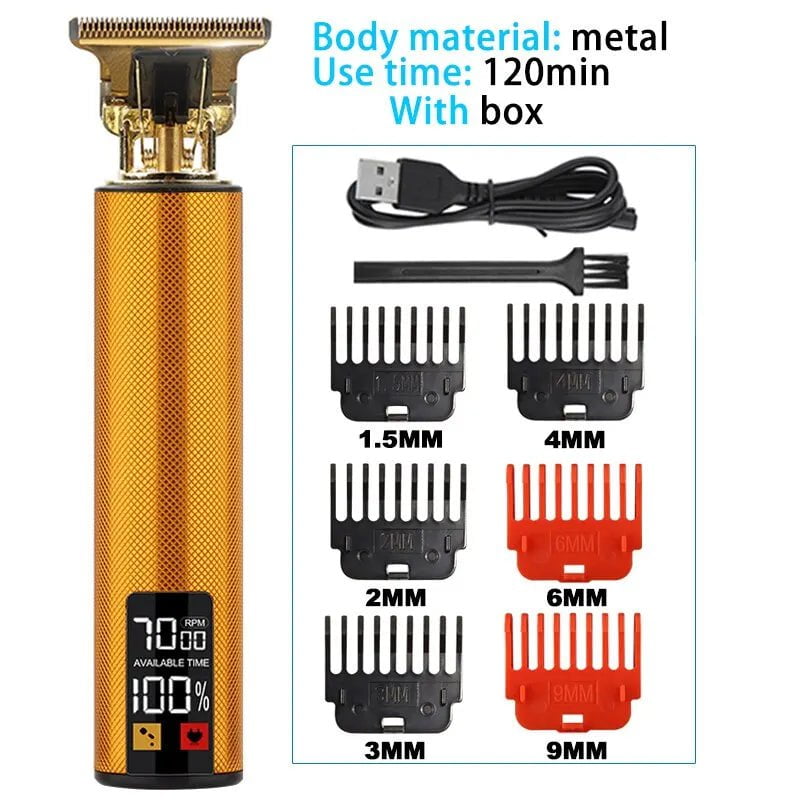 Storazone 4 Vintage T9 Wholesale Hair Clipper Professiona Beard Trimmer Electric Maquina T9 Haircut Machine Hair Cutting Machine Clippers