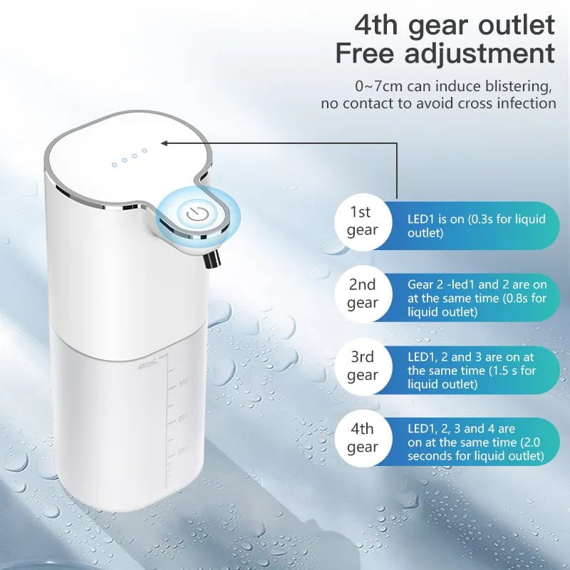 Storazone 400ml Xiaomi 380ML Automatic Foam Soap Dispenser Bathroom Smart Washing Hand Machine With USB Charging White High Quality ABS Material