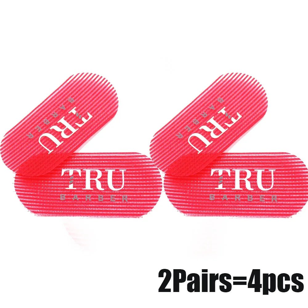 Storazone 4pcs Red 6/2Pcs Salon Barber Hair Sticker Hairdressing Tape Hair Gripper Hair Holder Hairpin Barber Supplies Hair Dresser Accessories