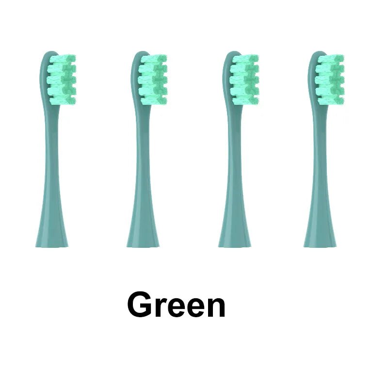 Storazone 4PCSGreen 4PCS Replacement Heads For Oclean Flow/X/ X PRO/ Z1/ F1/ One/ Air 2 /SE Brush Heads Soft DuPont Sonic Toothbrush Vacuum Bristle