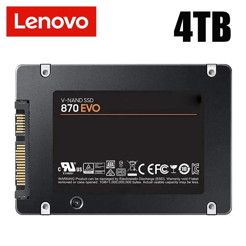 Storazone 4TB Lenovo 4TB Solid State Disk SSD 870 EVO 500GB 1TB 2TB Internal HDD Hard Drive Sata3 2.5 Inch For Laptop Microcomputer Desktop