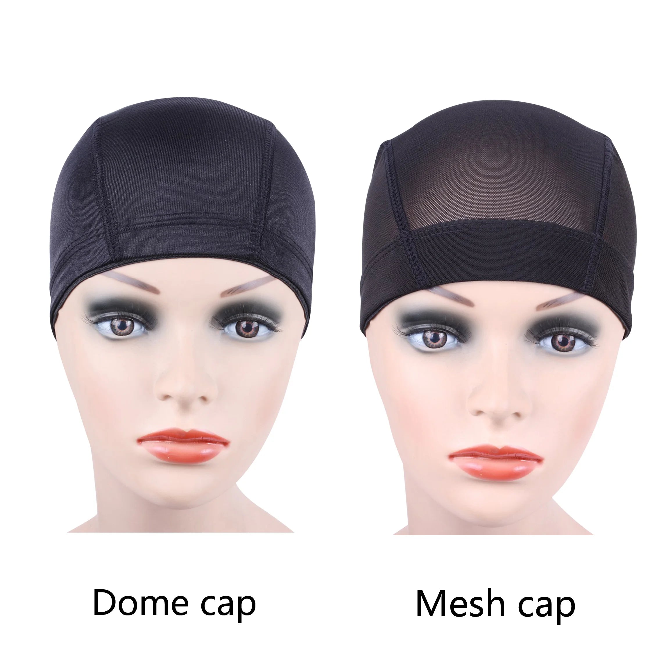 Storazone 5 Pcs/lots Dome Caps Mesh Caps Wig Caps for Making Wigs Weaving Caps Hair Nets Elastic Nylon Breathable Mesh Hairnets