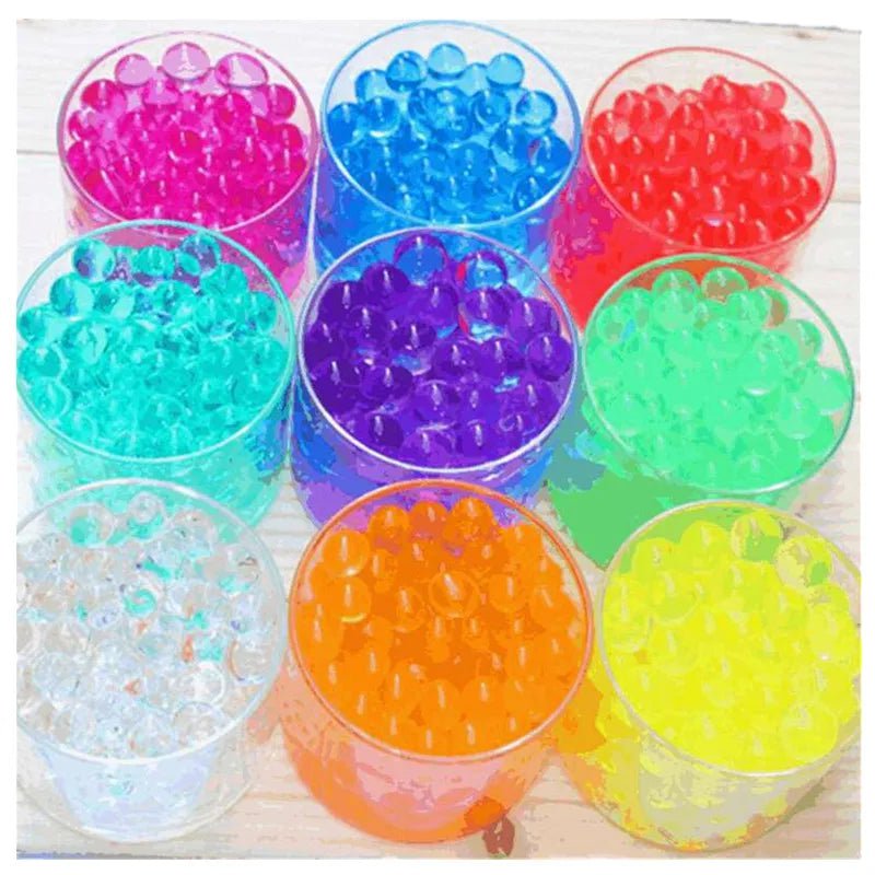 Storazone 500pcs magic Crystal Soil Mud Children Toy Water Beads for kids flowers Growing Up Water Hydrogel Balls Home Decor Potted