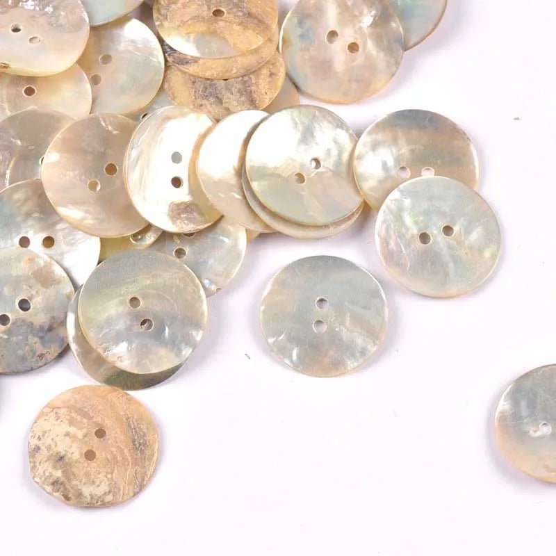 Storazone 50Pcs Natural Mother Of Pearl Shell Decorative Buttons For Scrapbooking Sewing DIY Crafts Handwork Accessories Home Decoration
