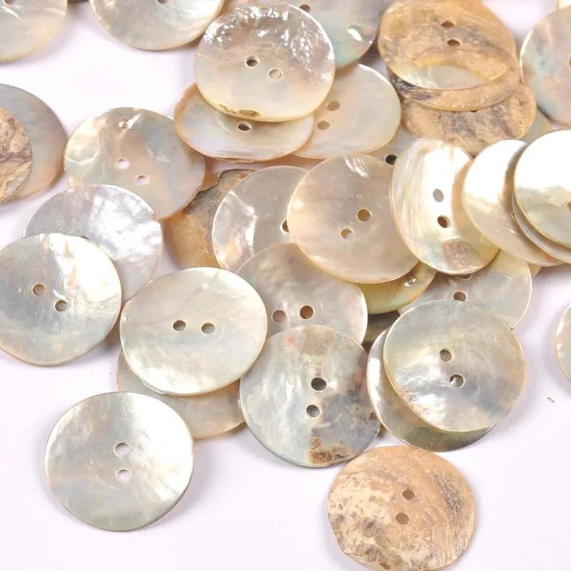 Storazone 50Pcs Natural Mother Of Pearl Shell Decorative Buttons For Scrapbooking Sewing DIY Crafts Handwork Accessories Home Decoration