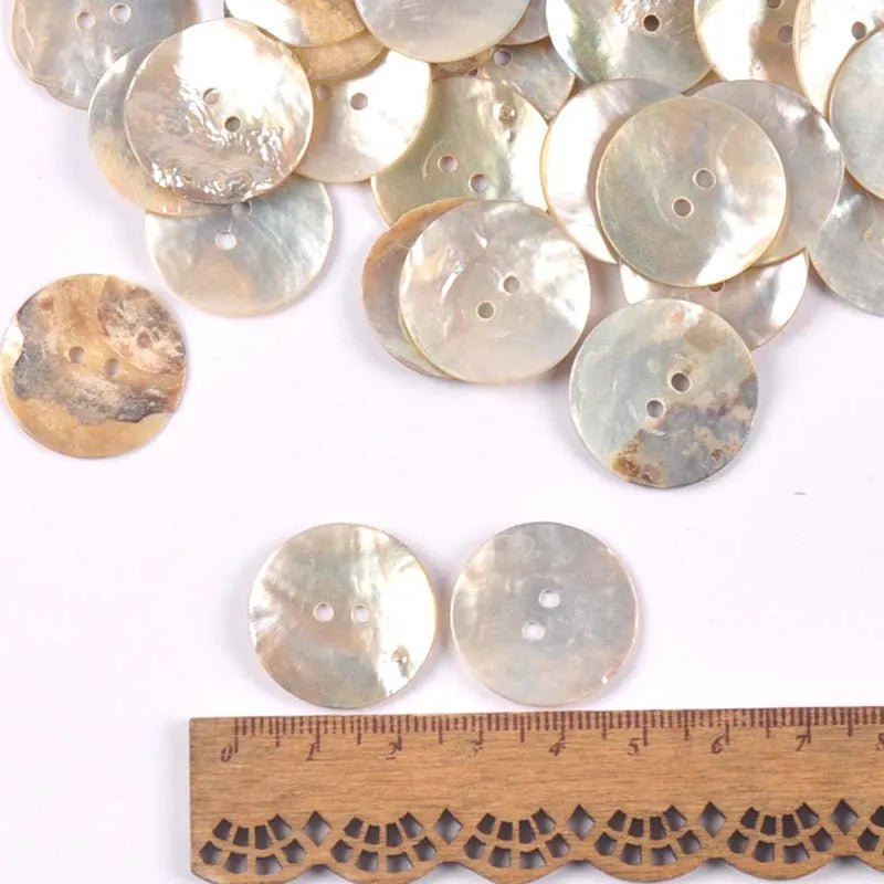 Storazone 50Pcs Natural Mother Of Pearl Shell Decorative Buttons For Scrapbooking Sewing DIY Crafts Handwork Accessories Home Decoration