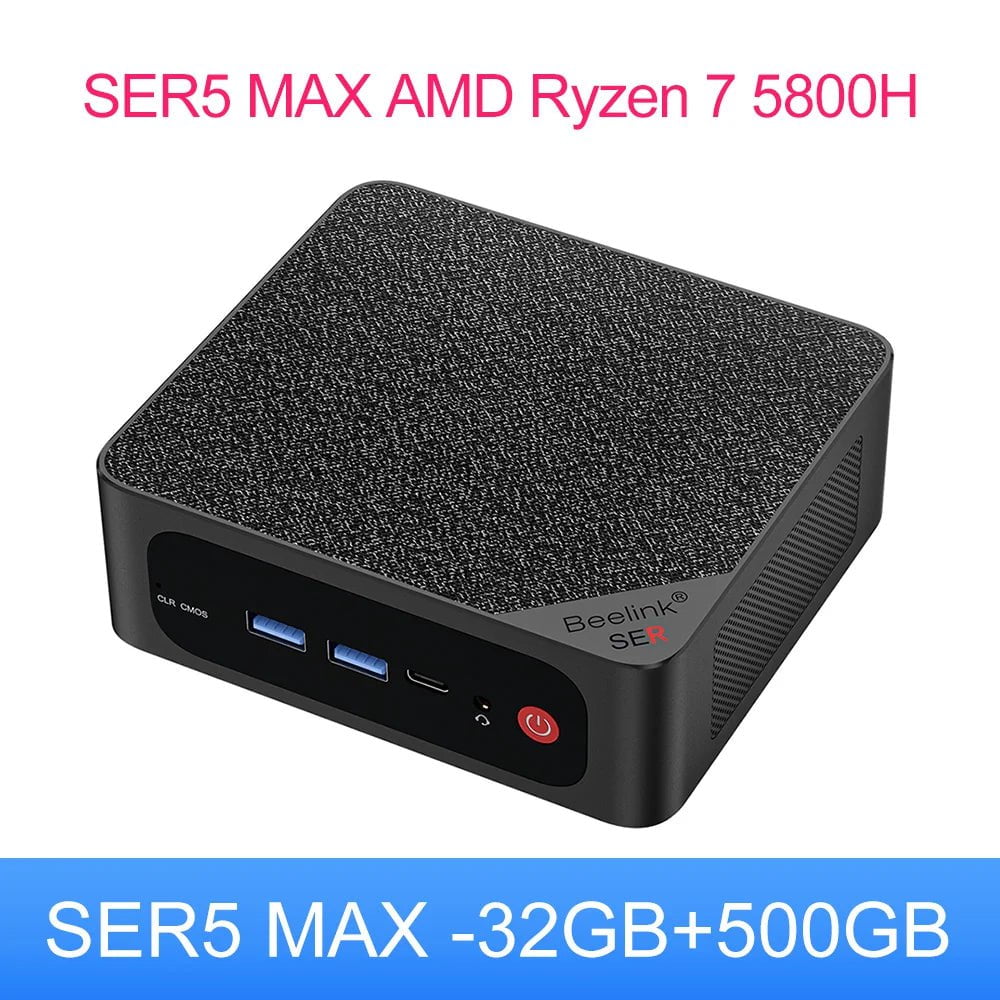 Storazone 5800H Max 32G500G / AMD Processor / us | CHINA 2023 Beelink Ryzen 7 5800H SER5 Max Pro Mini PC AMD DDR4 16GB RAM 500GB SSD 5500U WiFi6 4K HD Desktop Computer SER5 Pro 5700U