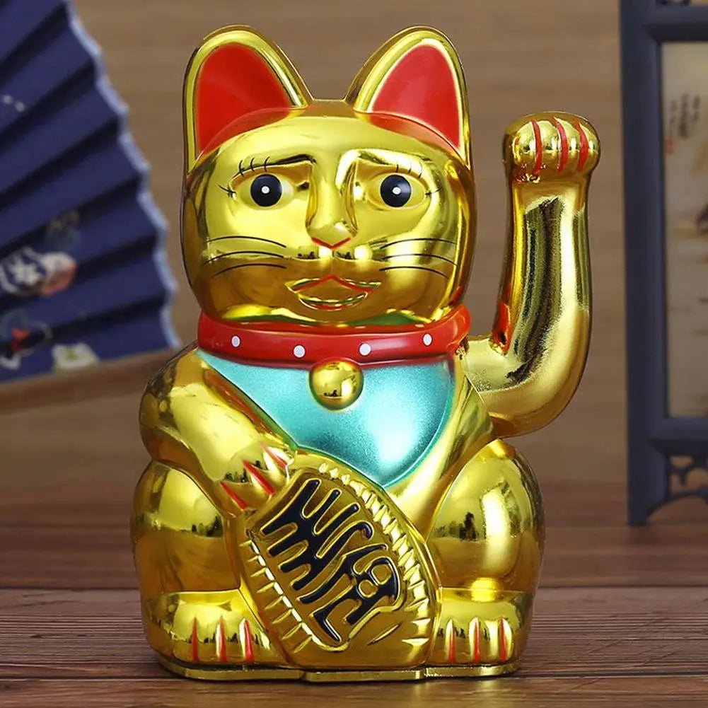 Storazone 5inch Electric Waving Arm Lucky Cat Cashier New Store Opening Gift Chinese Cat Decoration