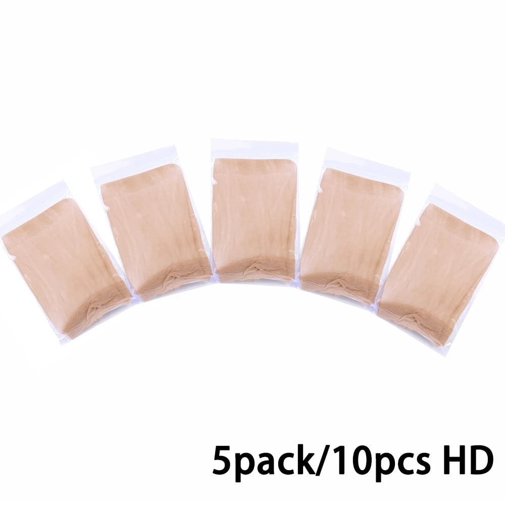 Storazone 5pack 10pcs HD / CHINA Cheap 10/20Pcs Hd Wig Thin Stocking Cap Wig Deluxe Wig Cap Hair Net For Weave Nylon Stretch Mesh Wig Cap Hd Wig Caps For Wigs