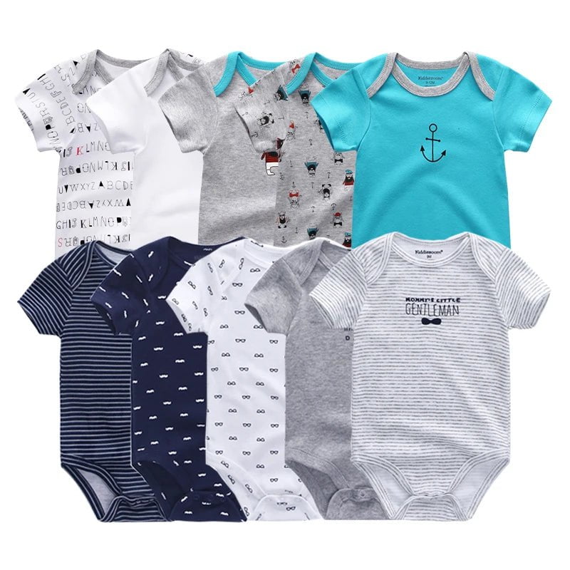 Storazone 5PCS/Lot Newborn 100%Cotton Unicorn 0-12M Baby Boys Clothes Bodysuits Girls Clothing Baby Girls Clothes Roupas de bebe