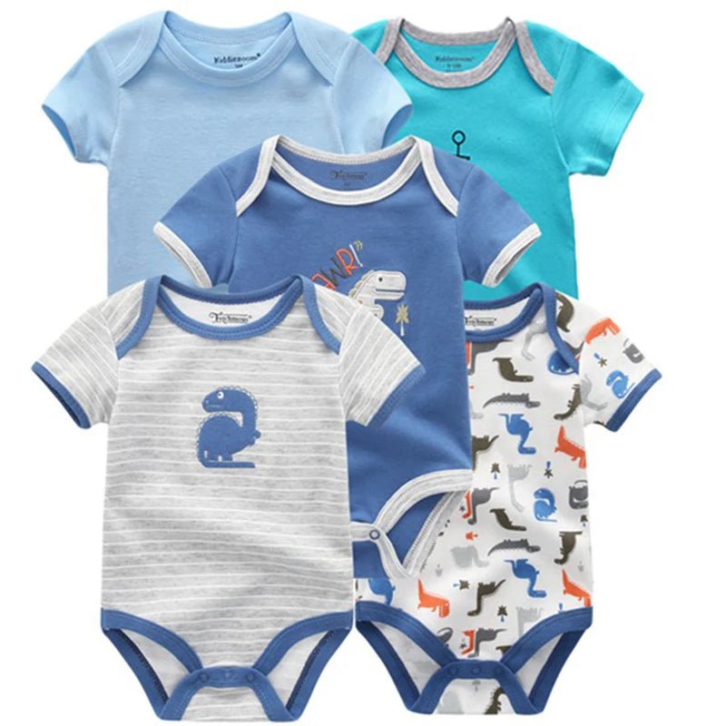 Storazone 5PCS/Lot Newborn 100%Cotton Unicorn 0-12M Baby Boys Clothes Bodysuits Girls Clothing Baby Girls Clothes Roupas de bebe