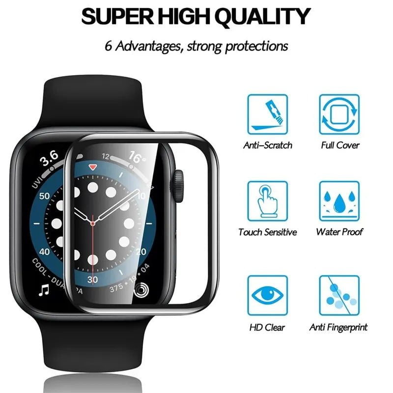 Storazone 5PCS Screen Protector for Apple Watch 7 6 SE 5 9 8 40MM 41MM 42MM 44MM 45MM 38MM Ceramic Film for IWatch Ultra 49MM Not Glass