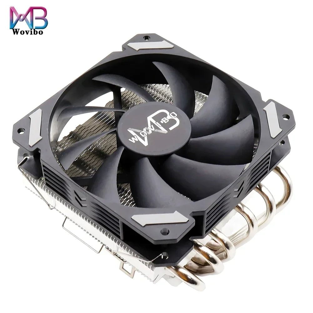 Storazone 6 Heatpipes CPU Cooler Fan Low Profile Radiator Ultra Slim 4Pin PWM LGA 115X 1200 1366 2011 V3 X79 X99 AM3 AM4 120mm CPU Cooling