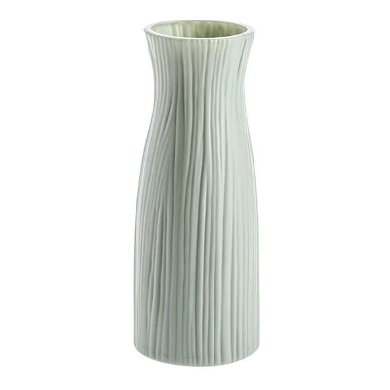Storazone 6 Plastic Vase Home for Decoration White Imitation Ceramic Flower Pot Plants Basket Nordic Wedding Decorative Dining Table Bedroom