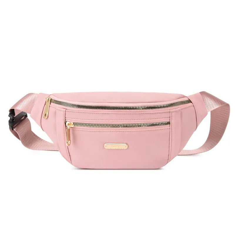 Storazone 6 Waist Bags for Women Oxford Leisure Color Waist Bag Shoulder Crossbody Chest Bags Handbags All-match Messenger Belt Bags