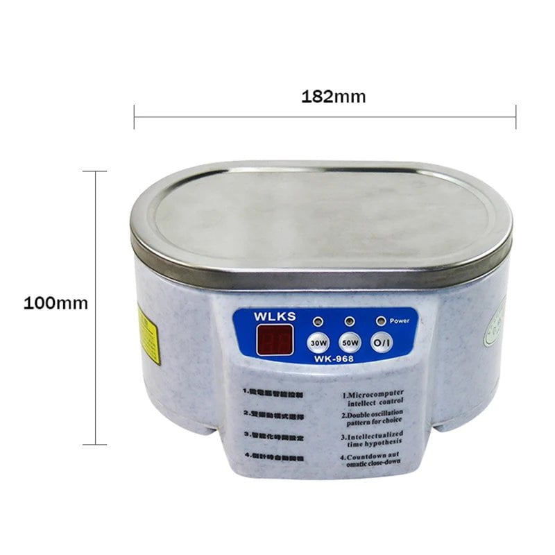 Storazone 628ml Ultrasonic Cleaner Ultrasonic Bath for Jewelry Parts Glasses Circuit Board Cleaning Machine Ultrasound Jewelry Cleaner