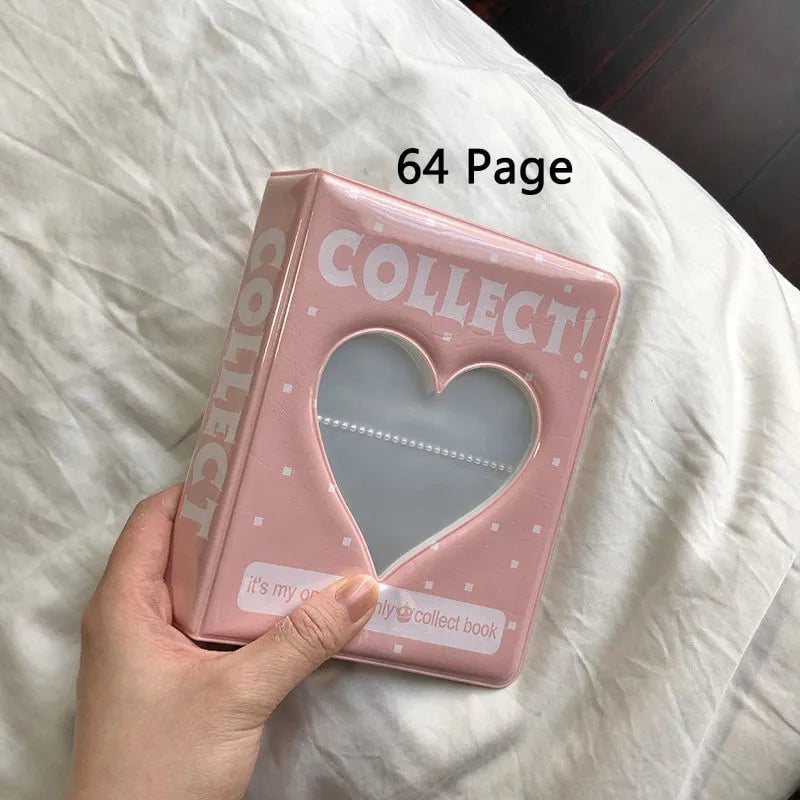 Storazone 64 Page Pink 36/64/128 Pockets Mini Photo Album Cartoon Album Photo Photocard Holder Book Collect Kpop Album De Fotos Kpop Photocard Binder