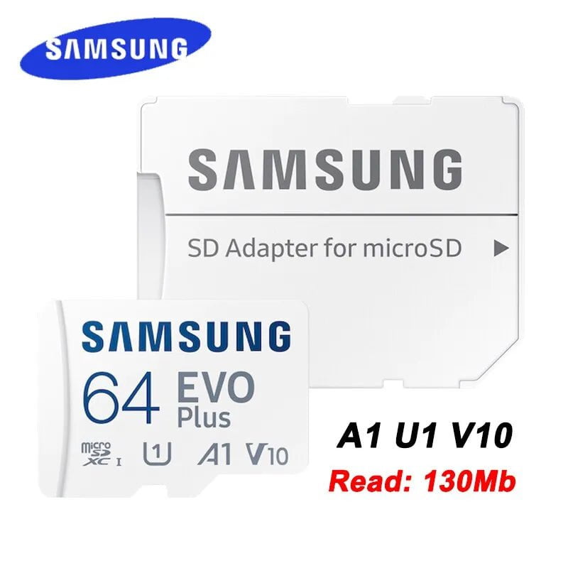 Storazone 64GB SAMSUNG EVO Plus Micro SD 64GB Memori Memory Card C10 TF MicroSD Cards SDXC 128GB 256GB 512GB U3 V30 4K For Phone Drone Camera